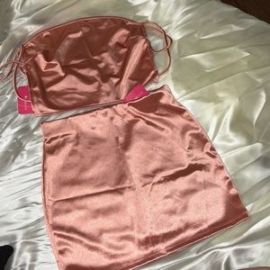 Rosè pink 2-skirt and crop top brand new